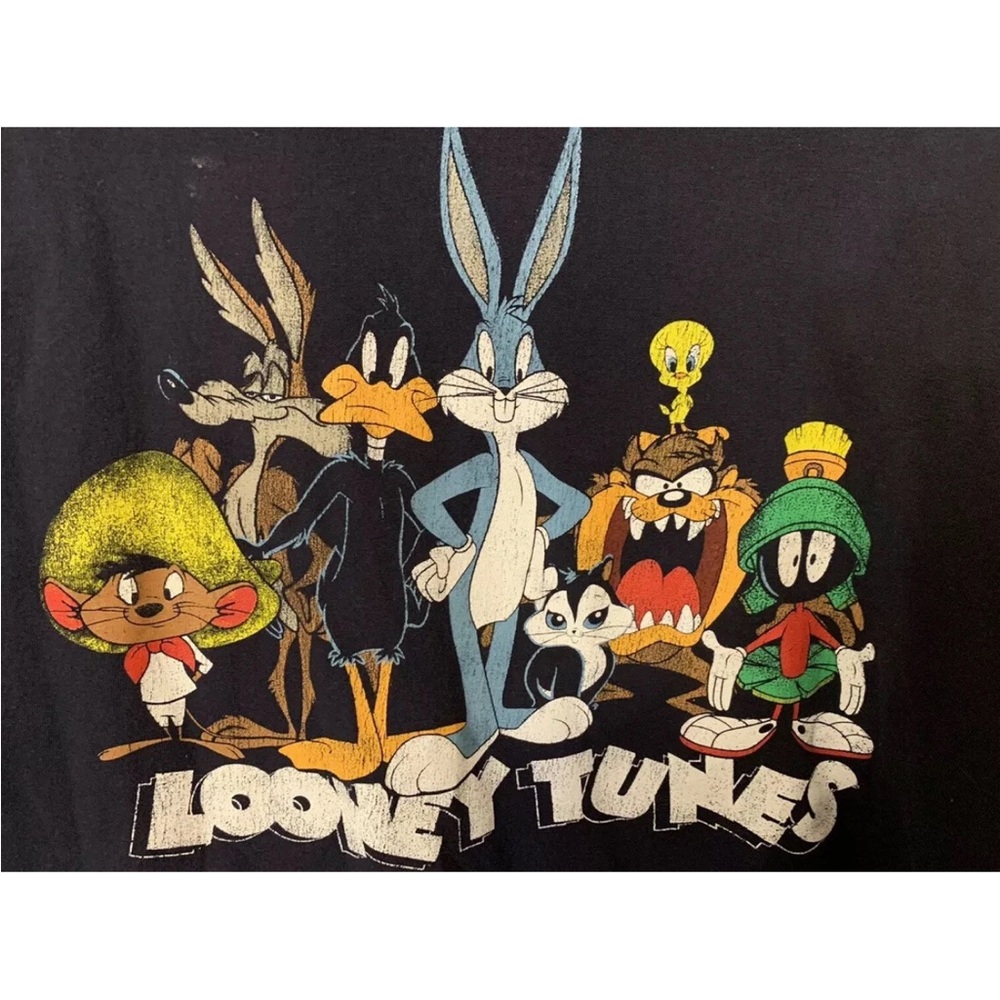 Looney Tunes blue‎ t shirt mens Sz 5XLT